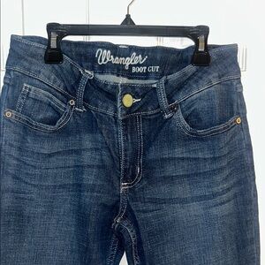 Wrangler Blue Boot Cut Jeans with Classic Wash